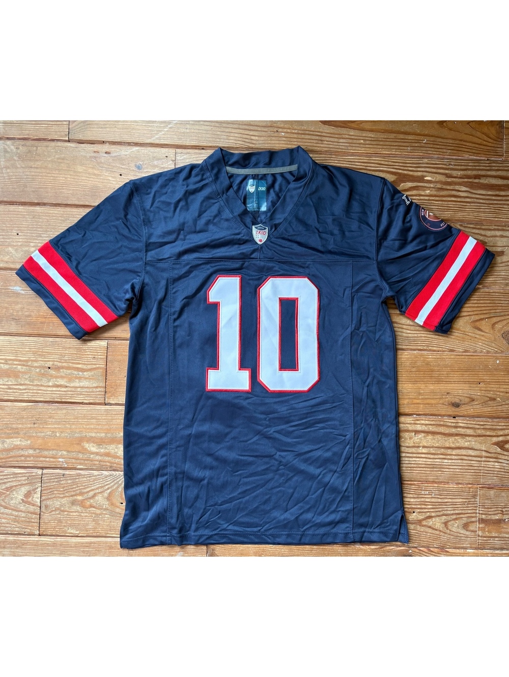 Drake Maye #10 New England Patriots Jersey Men’s Large Blue Football - Picture 1 of 5